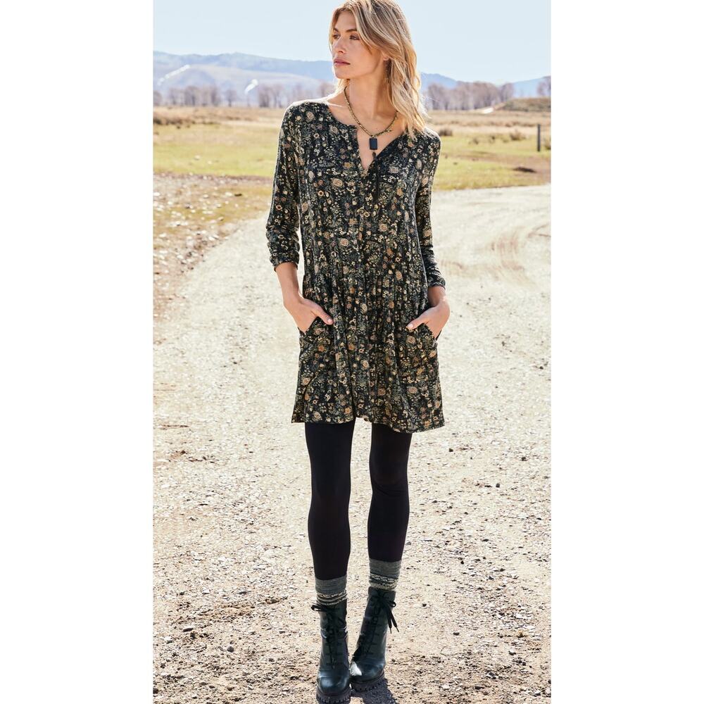 Peruvian Connection Alpine Flower Tunic - Small